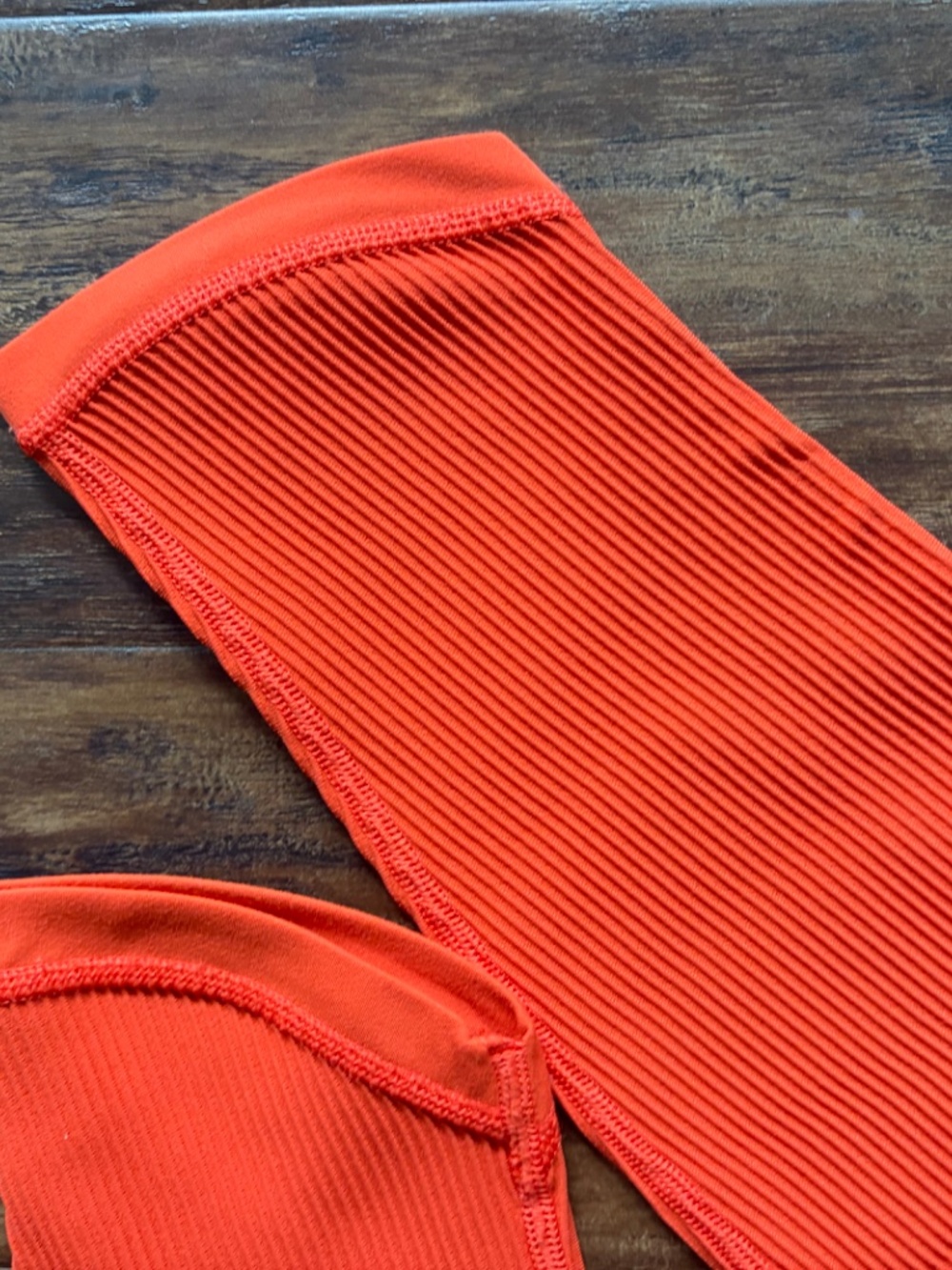Athleta Ribbed Orange Set - Picture 4 of 16